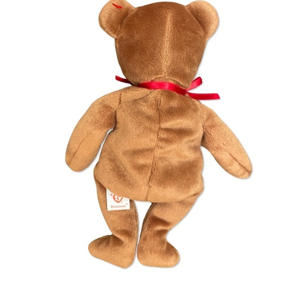 BEANIE Babies TY Original RARE Britannia British Bear 9 inches - Picture 11 of 11